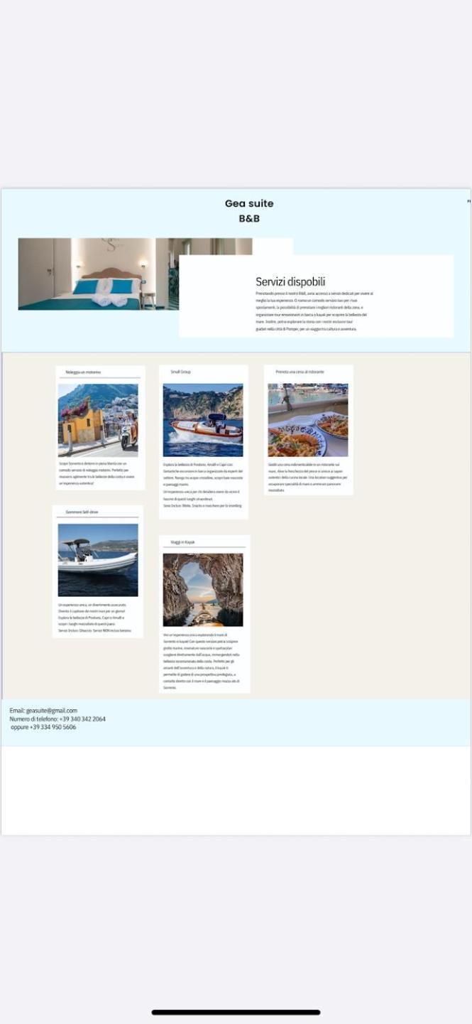 Gea Suite B&B Сорренто Экстерьер фото